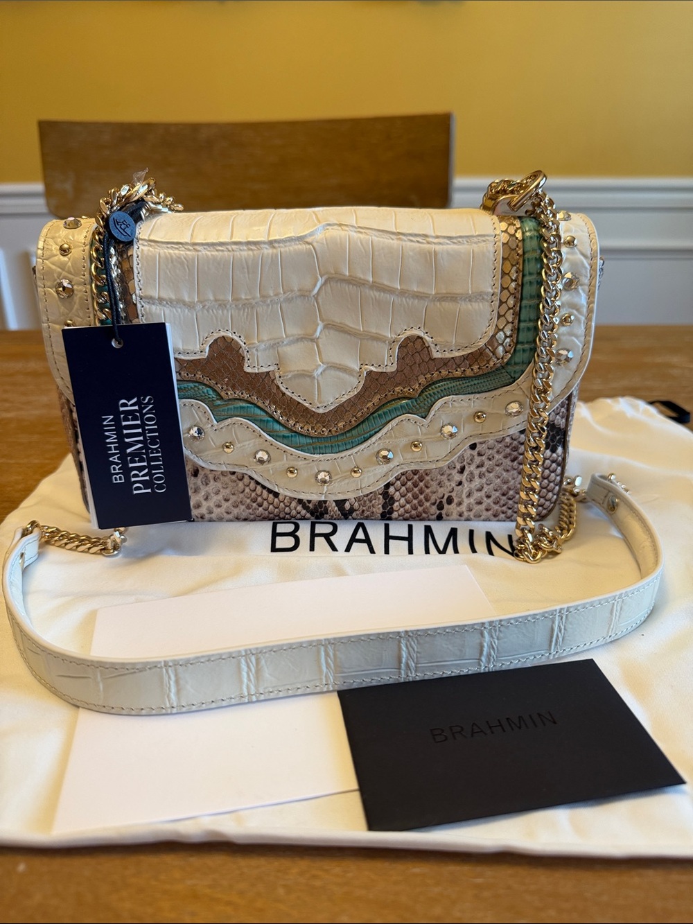 Brahmin Premier Rosa in Cloud Dancer Dubois